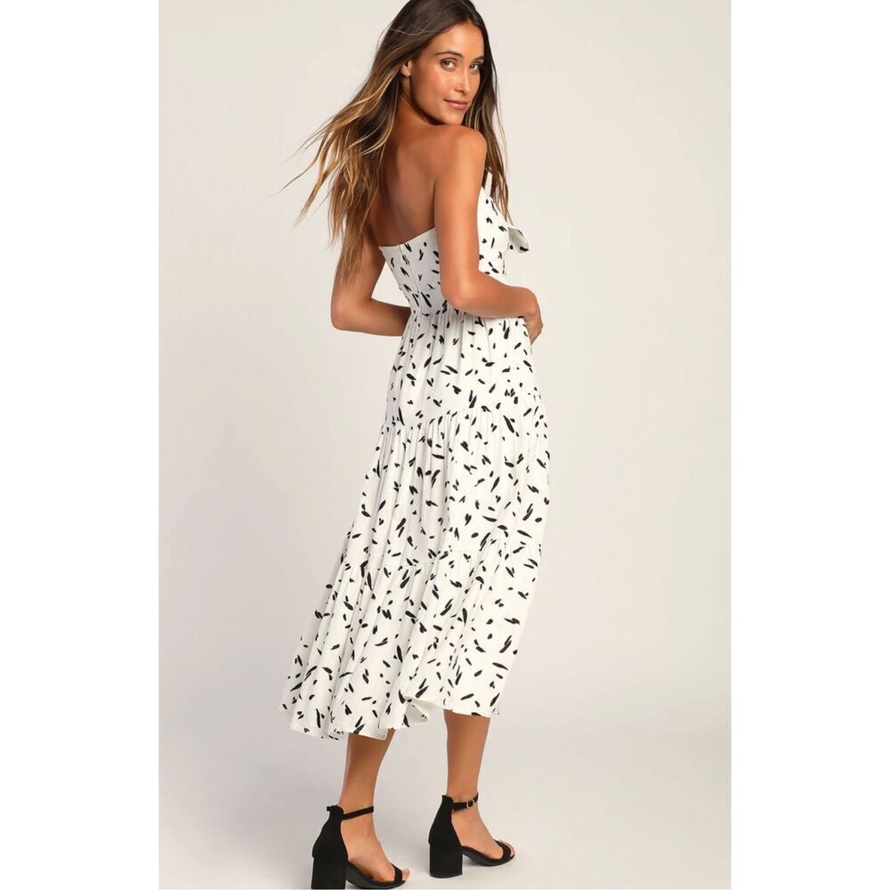 Black And White Patterned Sundress